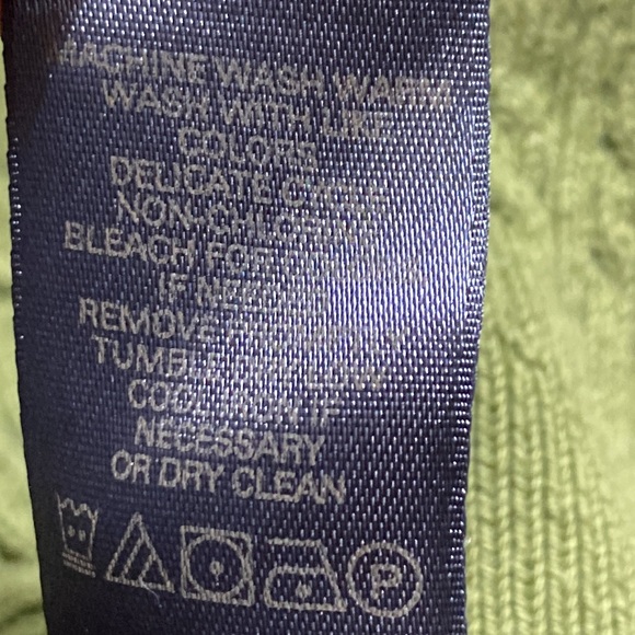 Liz Claiborne Green Striped V-Neck Long Sleeve Sweater 1X - Picture 10 of 10